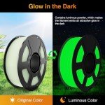 Glow in the Dark PLA Filament Bundle, 2kg