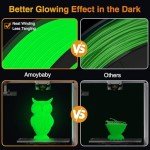 Glow in the Dark PLA Filament Bundle, 2kg