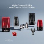 ELEGOO 3D Printer Clear Red ABS-Like Resin