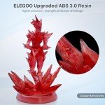 ELEGOO Upgraded ABS-Like UV Resin, Clear Red 1000G