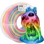Rainbow PLA Filament 1.75mm for 3D Printers