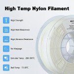 R QIDI Nylon Filament 1.75mm 1KG Spool