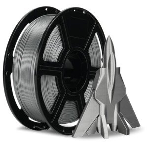 FlashForge 1.75mm Metallic Silver PETG Filament 1kg