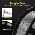 FlashForge 1.75mm Metallic Silver PETG Filament 1kg
