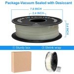 Glow in the Dark Blue PLA Filament, 1.75mm