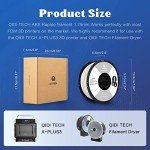 R QIDI 1.75mm ABS Filament White 1kg Spool