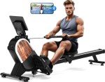 Mosuny Magnetic Rowing Machine for Home Fitness