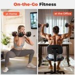 UKEEP Adjustable Dumbbells Set 25LB for Workouts