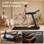 Cursor Fitness Folding Treadmill with Pulse Sensor, 2.5HP