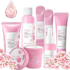7-Piece Sakura Blossom Skincare Set for Teens