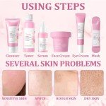 7-Piece Sakura Blossom Skincare Set for Teens