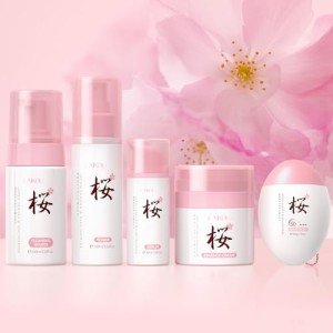 LAIKOU Sakura Skincare Set for Bright Skin