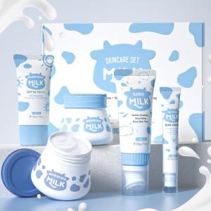 LAIKOU Milk Skincare Set for Teens – 5pcs
