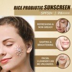 Korean SPF50 Sunscreen Cream with Rice Probiotics