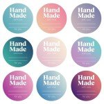 Colorful Gradient Labels for Homemade Goods - 500 Pack