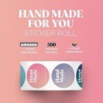 Colorful Gradient Labels for Homemade Goods - 500 Pack