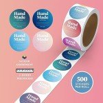 Colorful Gradient Labels for Homemade Goods - 500 Pack