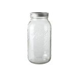 64oz Mason Jars with Lids - 6-Pack