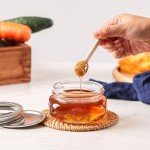 8 oz Wide Mouth Mason Jars - 16 Pack