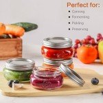 8 oz Wide Mouth Mason Jars - 16 Pack