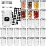 CycleMore 8 oz Mason Jars - 24 Pack
