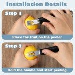 2-Pack Dual Lemon Zester and Peeler Tool