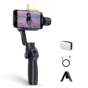 Funsnap Smartphone Gimbal Stabilizer with Fill Light