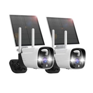 Solar Security Camera with Color Night Vision