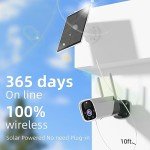 Solar Security Camera with Color Night Vision