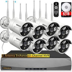 OOSSXX 2K Wireless Security Camera System