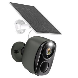 Wireless 2K Solar Security Camera with AI Detection
