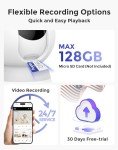 Hugolog 3K 5MP Smart Indoor Security Camera