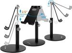 Telescopic Adjustable Tablet/Phone Stand, Black