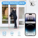 VIKYLIN 5MP Outdoor POE Security Camera with AI