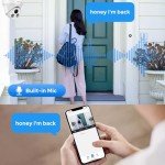 VIKYLIN 5MP Outdoor POE Security Camera with AI