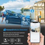 VIKYLIN 5MP Outdoor POE Security Camera with AI
