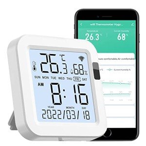 Smart WiFi Temperature and Humidity Monitor with LCD