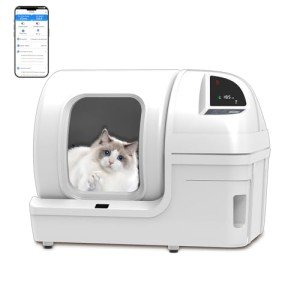 Smart Self-Cleaning Cat Litter Box with App Control
