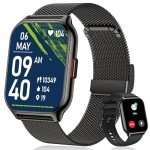 Bluetooth Smartwatch with Health Monitor & Sports Features