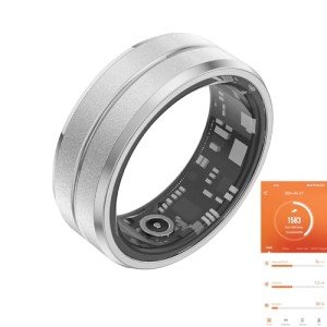 Tulbeys Smart Fitness Tracker Ring - Silver