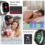 Bluetooth Smartwatch with Health Monitor & Sports Features