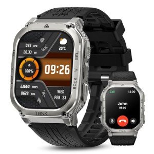 AMAZTIM Smart Watch: 60-Day Battery, Waterproof, Military Grade