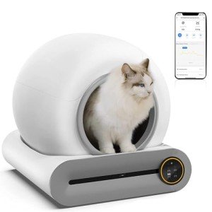 Smart Self-Cleaning Cat Litter Box with App Control