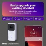 Roku Smart Home Wired Doorbell Camera with Chime