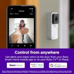 Roku Smart Home Wired Doorbell Camera with Chime