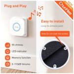 Wireless Dog Bell for Potty Training - 1 Receiver & 2 Transmitters