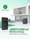AVANTEK Wireless Doorbell with 52 Melodies & LED Flash