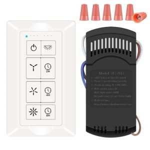 Ceiling Fan Remote Control Kit with Wall Switch