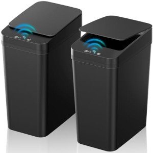 KOEYLE 2-Pack Touchless Motion Sensor Trash Cans