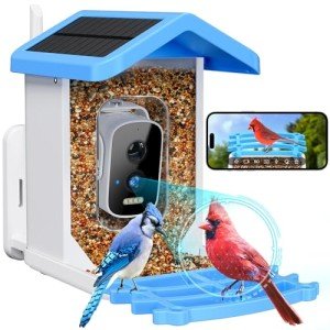 AI Smart Bird Feeder with Camera and Solar Power
